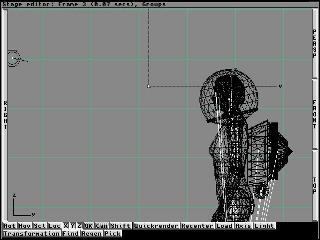The working view in 3D